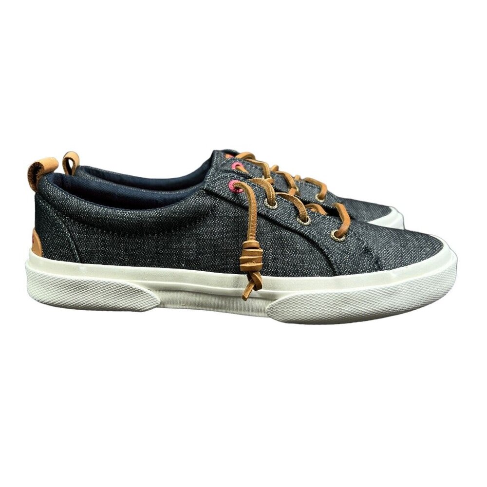SPERRY Top Sider Pier Wave LTT Denim Navy Blue Shoes Women's Size 7.5 M